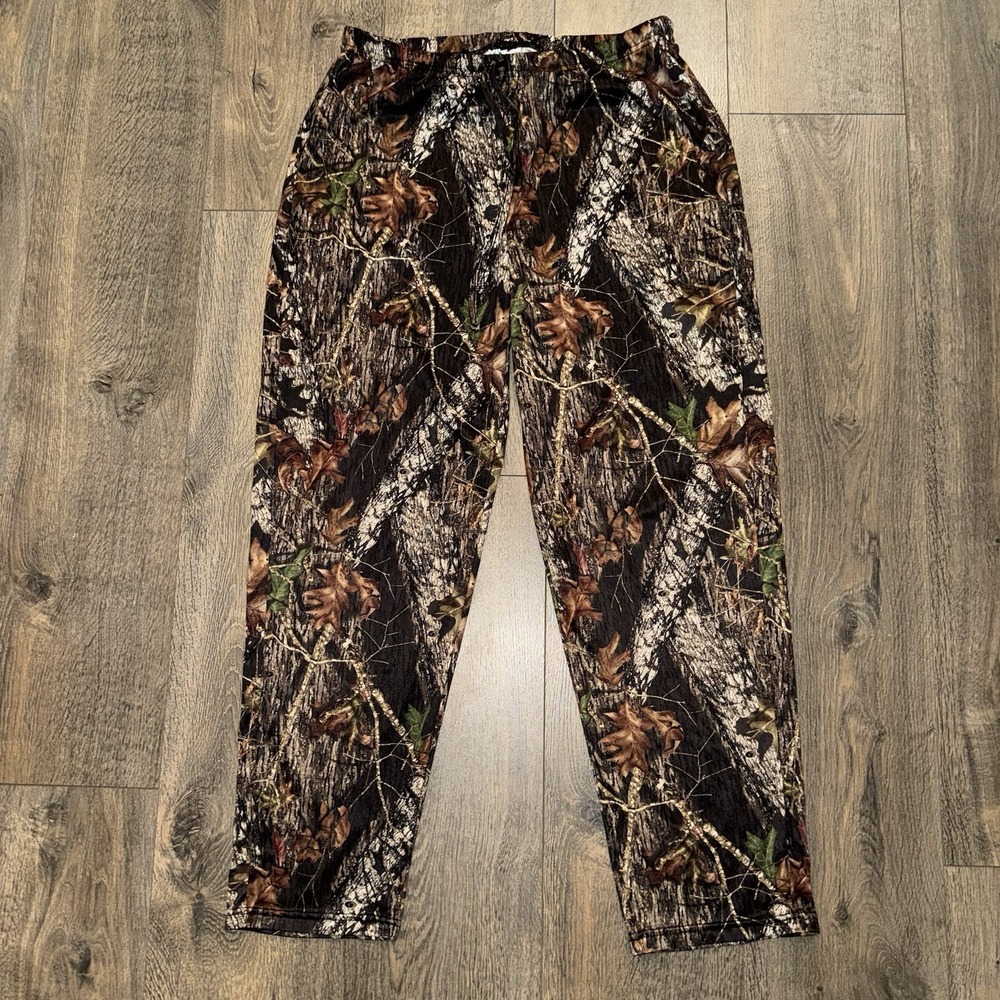 Vintage Wilderness‎ Dreams Tree Mossy Oak Camo Baggy Pants Sz L Hunting Outdoor